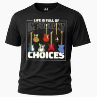 Guitar Nut Funny Life Is Full Of Important Choices Performance Shirt