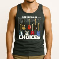 Guitar Nut Funny Life Is Full Of Important Choices Tank Top