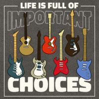 Guitar Nut Funny Life Is Full Of Important Choices Cotton Canvas Backpack