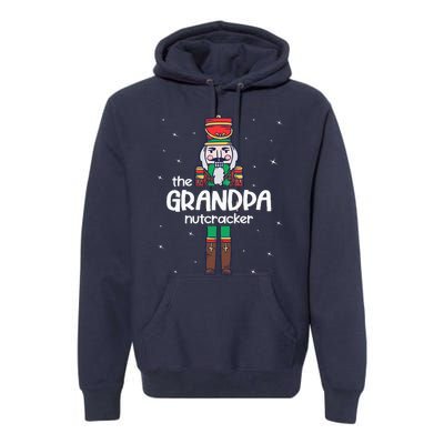 Grandpa Nutcracker Family Matching Funny Pajama Premium Hoodie