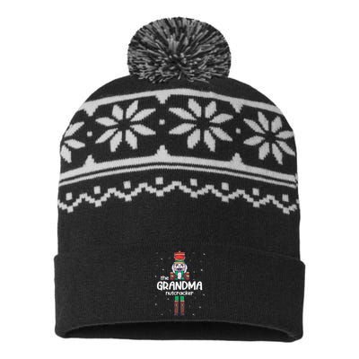 Grandma Nutcracker Family Matching USA-Made Snowflake Beanie