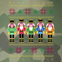 Golden Nutcracker Funny Jolly & Merry Ugly Christmas Legacy Tie Dye Trucker Hat