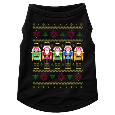 Golden Nutcracker Funny Jolly & Merry Ugly Christmas Doggie Tank