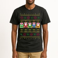 Golden Nutcracker Funny Jolly & Merry Ugly Christmas Tall T-Shirt