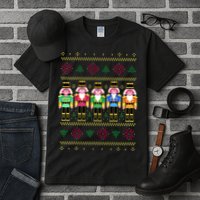 Golden Nutcracker Funny Jolly & Merry Ugly Christmas Tall T-Shirt