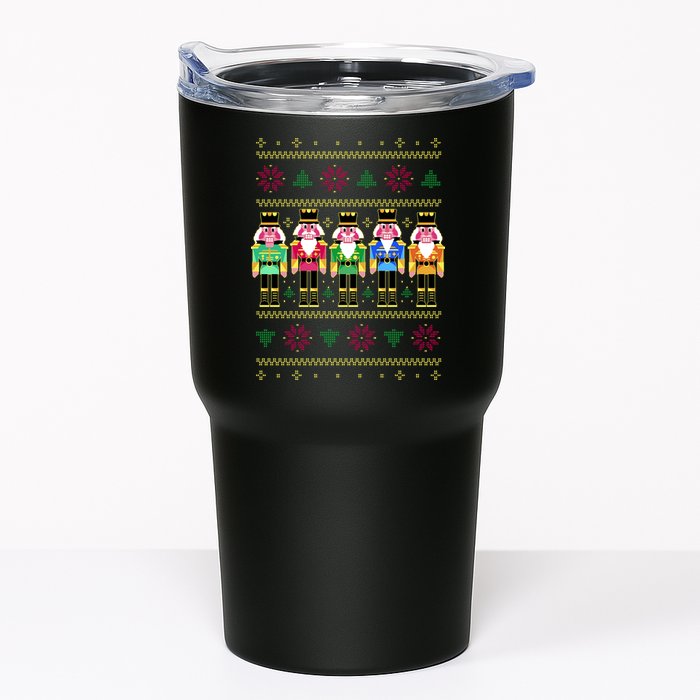 Golden Nutcracker Funny Jolly & Merry Ugly Christmas Tumbler