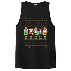 Golden Nutcracker Funny Jolly & Merry Ugly Christmas PosiCharge Competitor Tank