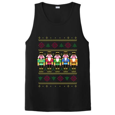 Golden Nutcracker Funny Jolly & Merry Ugly Christmas PosiCharge Competitor Tank