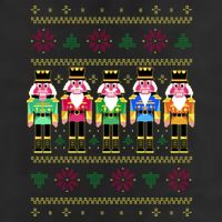Golden Nutcracker Funny Jolly & Merry Ugly Christmas Trucker Hat