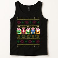 Golden Nutcracker Funny Jolly & Merry Ugly Christmas Tank Top