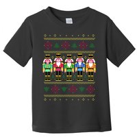 Golden Nutcracker Funny Jolly & Merry Ugly Christmas Toddler T-Shirt