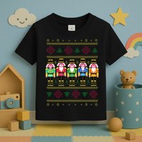Golden Nutcracker Funny Jolly & Merry Ugly Christmas Toddler T-Shirt