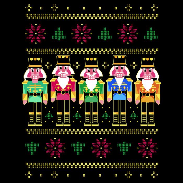 Golden Nutcracker Funny Jolly & Merry Ugly Christmas Toddler T-Shirt
