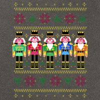 Golden Nutcracker Funny Jolly & Merry Ugly Christmas Cotton Canvas Backpack