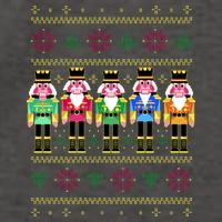 Golden Nutcracker Funny Jolly & Merry Ugly Christmas Vector Backpack