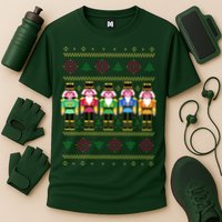 Golden Nutcracker Funny Jolly & Merry Ugly Christmas Performance Shirt