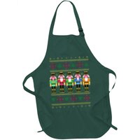 Golden Nutcracker Funny Jolly & Merry Ugly Christmas Apron