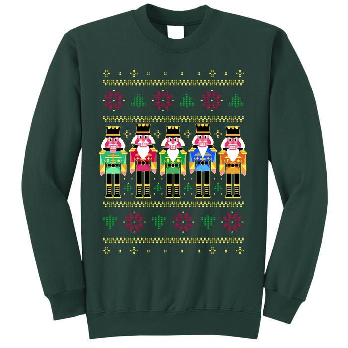 Golden Nutcracker Funny Jolly & Merry Ugly Christmas Sweatshirt