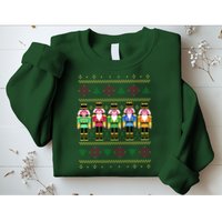 Golden Nutcracker Funny Jolly & Merry Ugly Christmas Sweatshirt