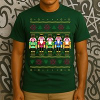 Golden Nutcracker Funny Jolly & Merry Ugly Christmas T-Shirt