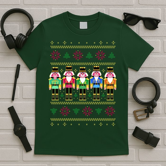 Golden Nutcracker Funny Jolly & Merry Ugly Christmas T-Shirt