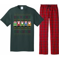 Golden Nutcracker Funny Jolly & Merry Ugly Christmas Pajama Set