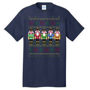 Golden Nutcracker Funny Jolly & Merry Ugly Christmas Tall T-Shirt