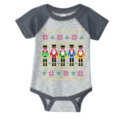 Golden Nutcracker Funny Jolly & Merry Ugly Christmas Infant Baby Jersey Bodysuit