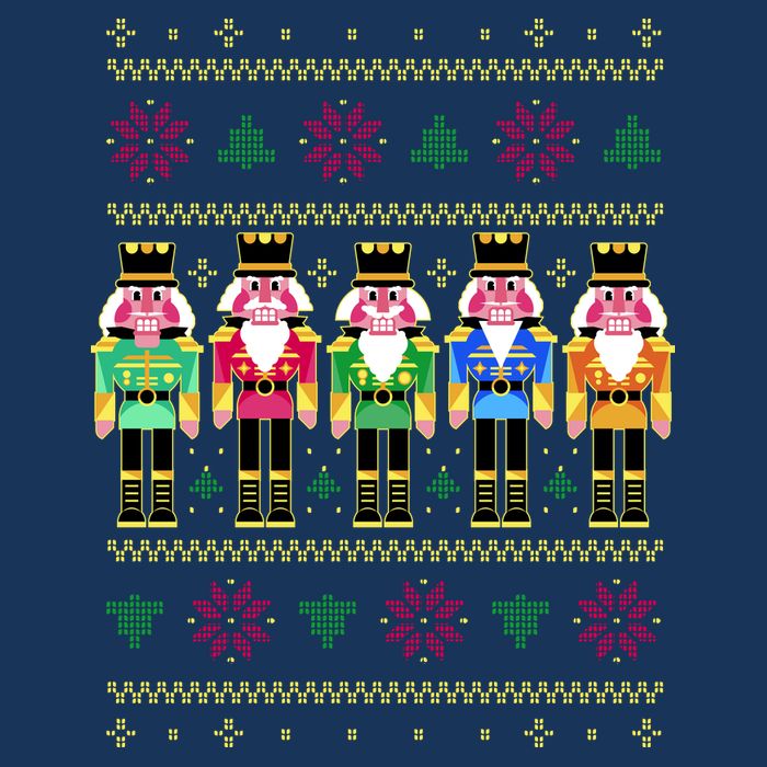 Golden Nutcracker Funny Jolly & Merry Ugly Christmas Infant Baby Jersey Bodysuit