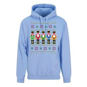 Golden Nutcracker Funny Jolly & Merry Ugly Christmas Unisex Surf Hoodie