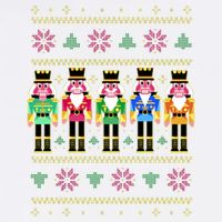 Golden Nutcracker Funny Jolly & Merry Ugly Christmas Garment-Dyed Sweatshirt