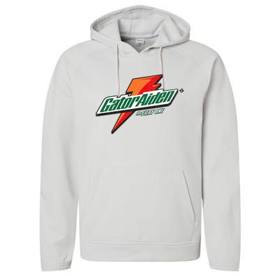 Gatoraiden Name Funny Aiden Meaning Personalized Performance Fleece Hoodie