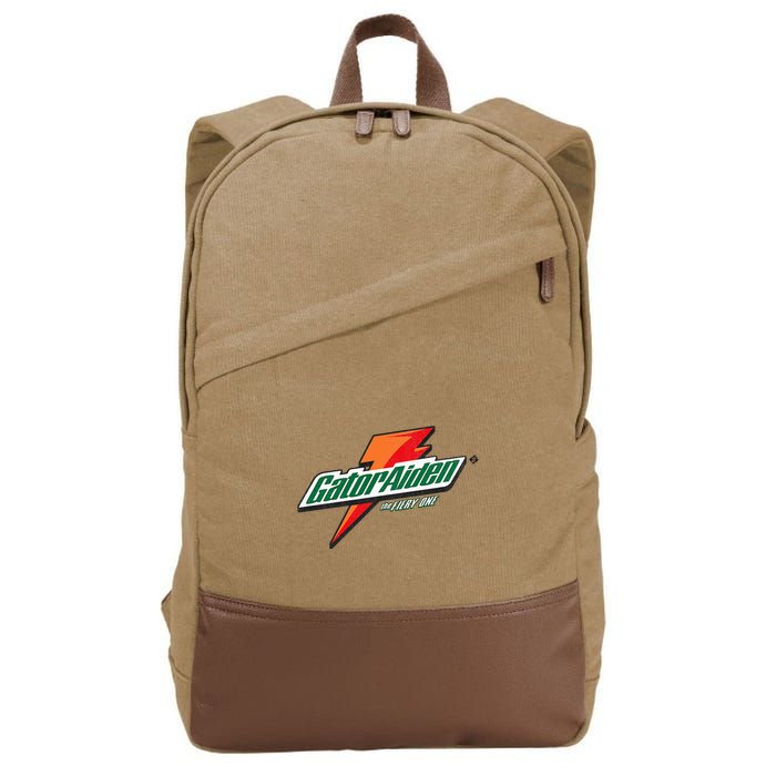 Gatoraiden Name Funny Aiden Meaning Personalized Cotton Canvas Backpack