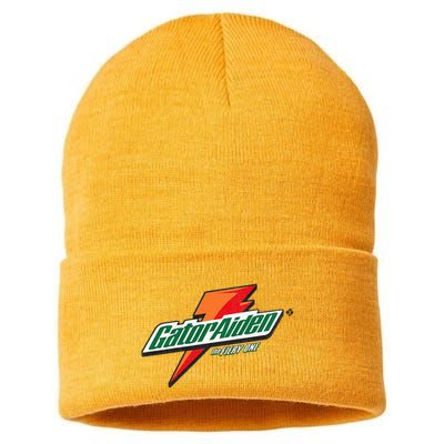 Gatoraiden Name Funny Aiden Meaning Personalized Sustainable Knit Beanie