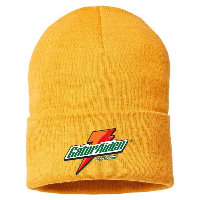 Gatoraiden Name Funny Aiden Meaning Personalized Sustainable Knit Beanie