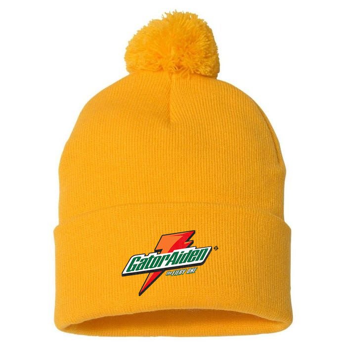 Gatoraiden Name Funny Aiden Meaning Personalized Pom Pom 12in Knit Beanie