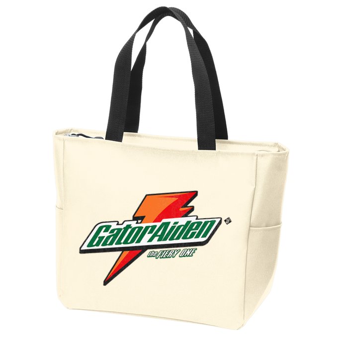 Gatoraiden Name Funny Aiden Meaning Personalized Zip Tote Bag
