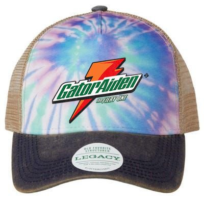 Gatoraiden Name Funny Aiden Meaning Personalized Legacy Tie Dye Trucker Hat