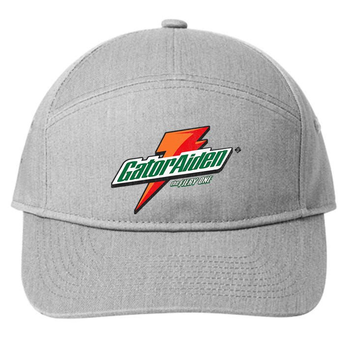 Gatoraiden Name Funny Aiden Meaning Personalized 7-Panel Snapback Hat