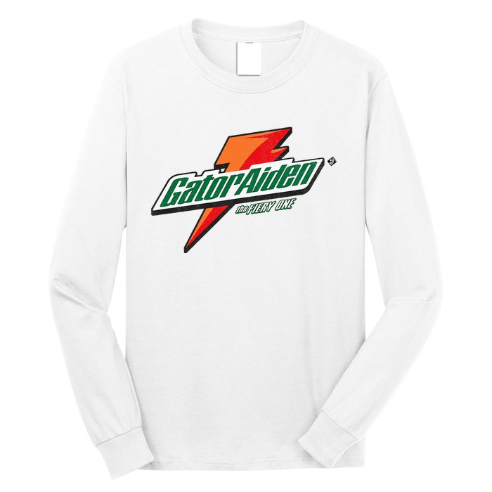 Gatoraiden Name Funny Aiden Meaning Personalized Long Sleeve Shirt