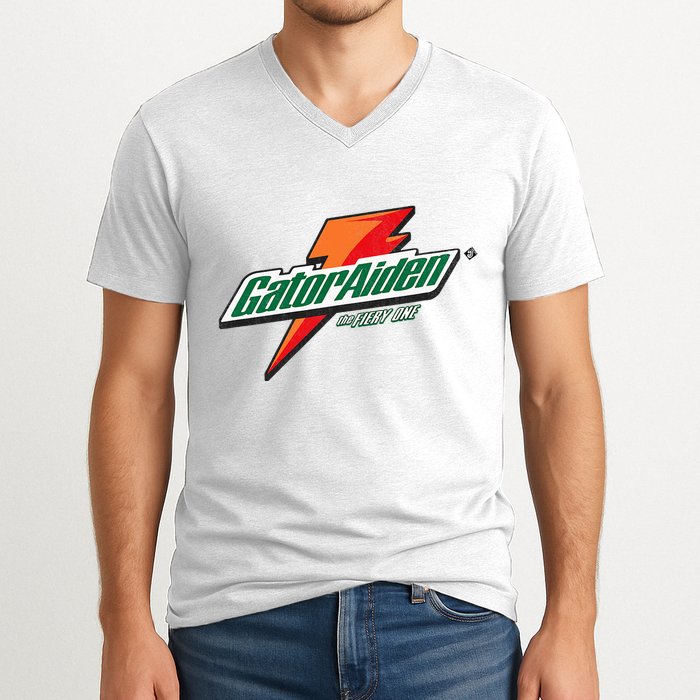 Gatoraiden Name Funny Aiden Meaning Personalized V-Neck T-Shirt
