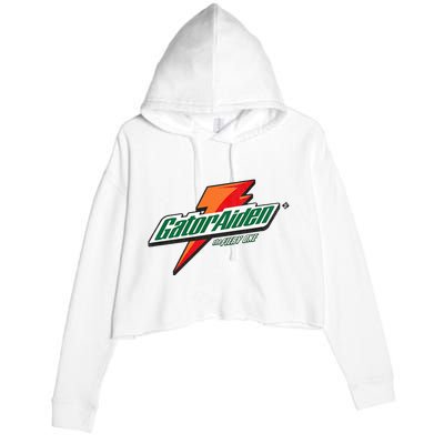 Gatoraiden Name Funny Aiden Meaning Personalized Crop Fleece Hoodie