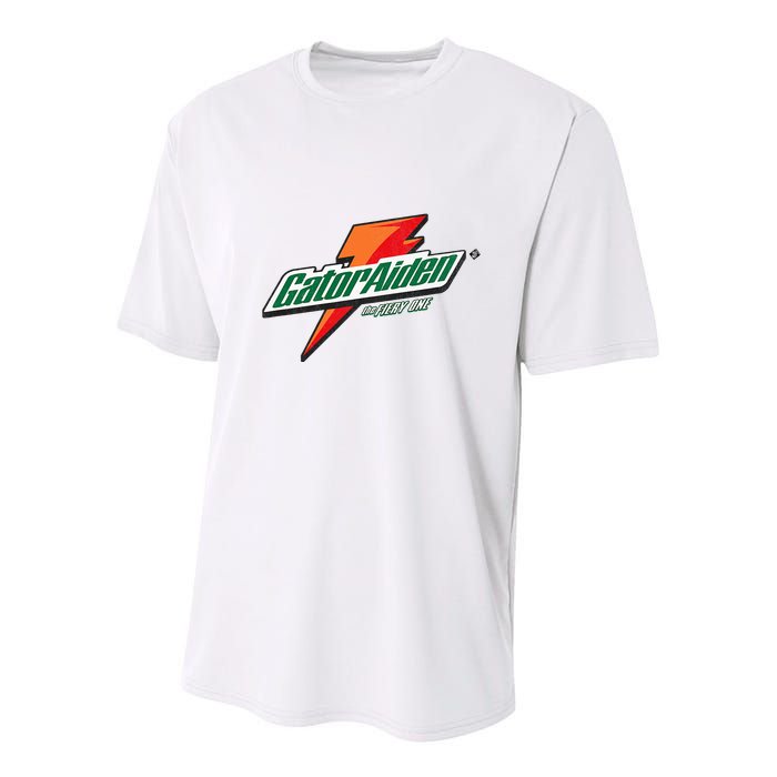 Gatoraiden Name Funny Aiden Meaning Personalized Youth Performance Sprint T-Shirt