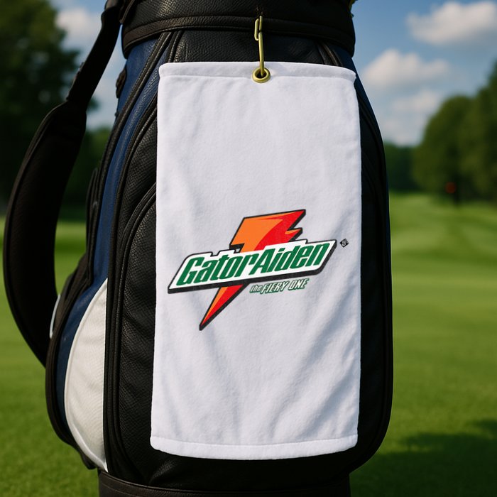 Gatoraiden Name Funny Aiden Meaning Personalized Golf Towel