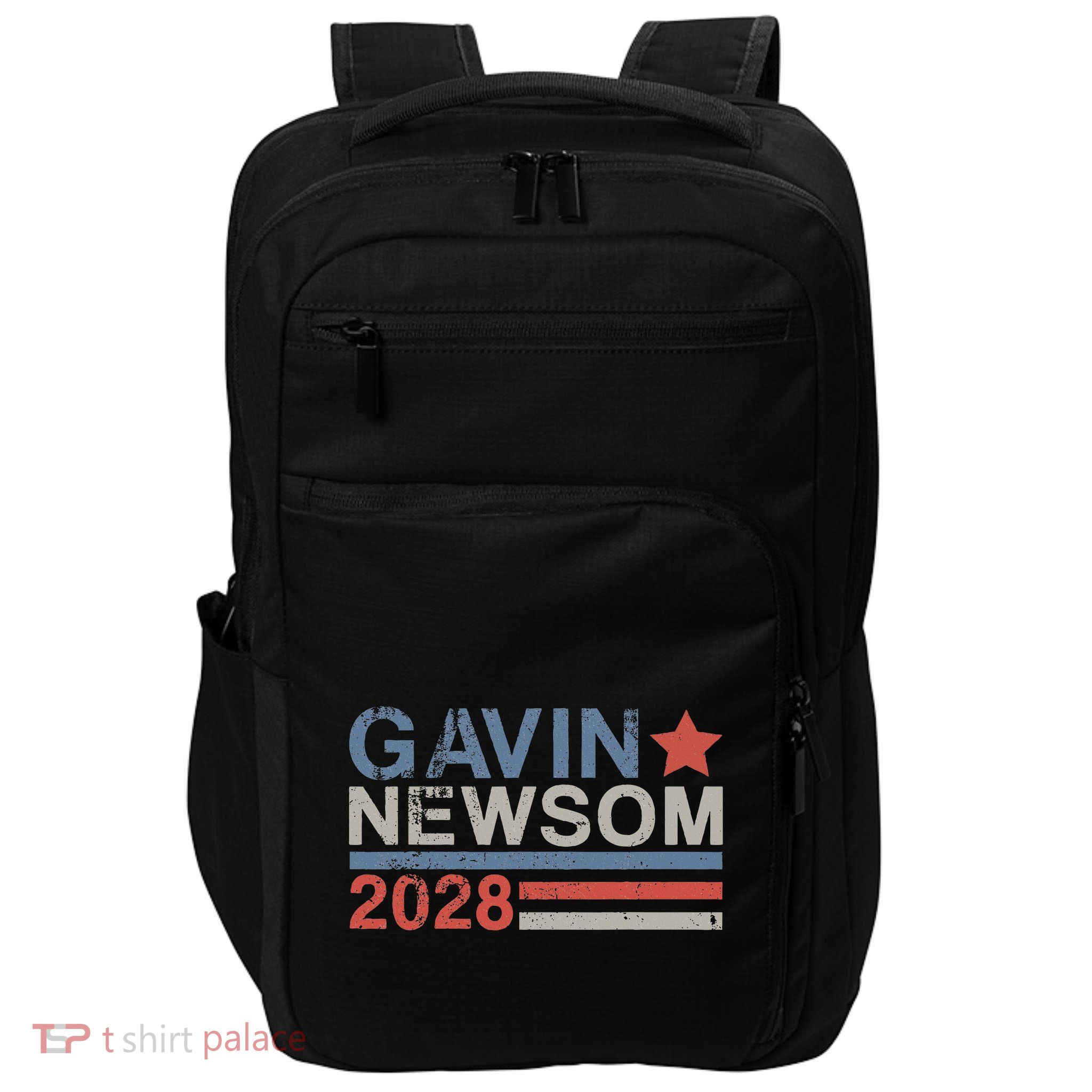 Gavin Newsom For President 2028 Vintage Gavin Newsom 2028 Impact Tech Backpack