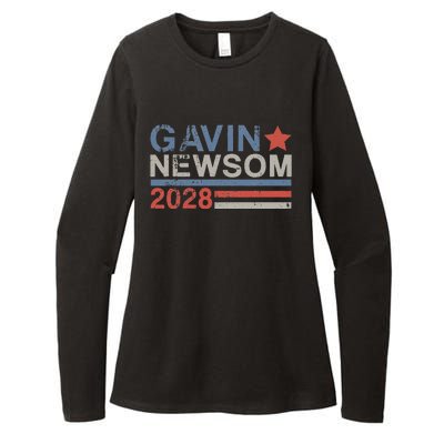 Gavin Newsom For President 2028 Vintage Gavin Newsom 2028 Womens CVC Long Sleeve Shirt