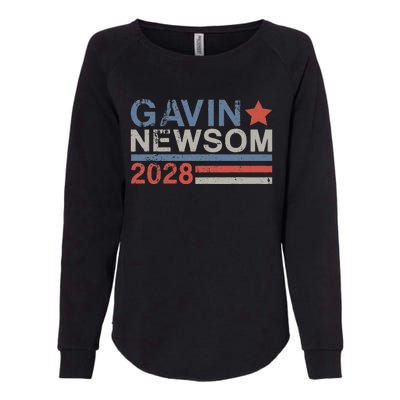 Gavin Newsom For President 2028 Vintage Gavin Newsom 2028 Womens California Wash Sweatshirt