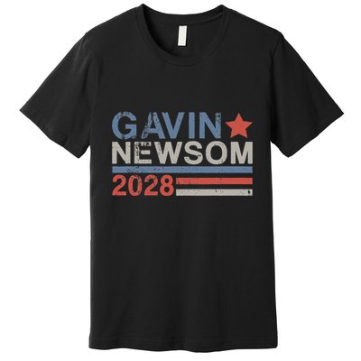Gavin Newsom For President 2028 Vintage Gavin Newsom 2028 Premium T-Shirt