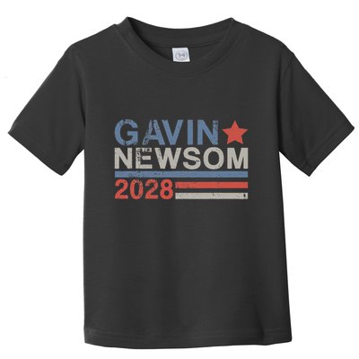 Gavin Newsom For President 2028 Vintage Gavin Newsom 2028 Toddler T-Shirt