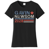 Gavin Newsom For President 2028 Vintage Gavin Newsom 2028 Women's T-Shirt